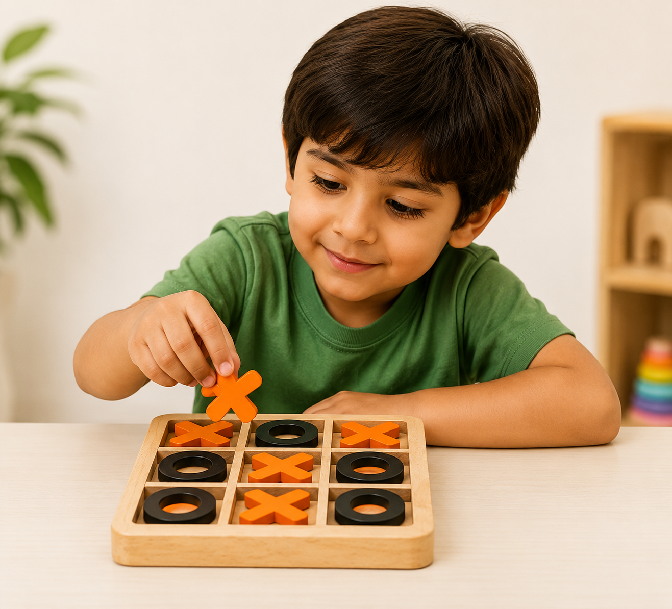 Wooden Tic Tac Toe Game