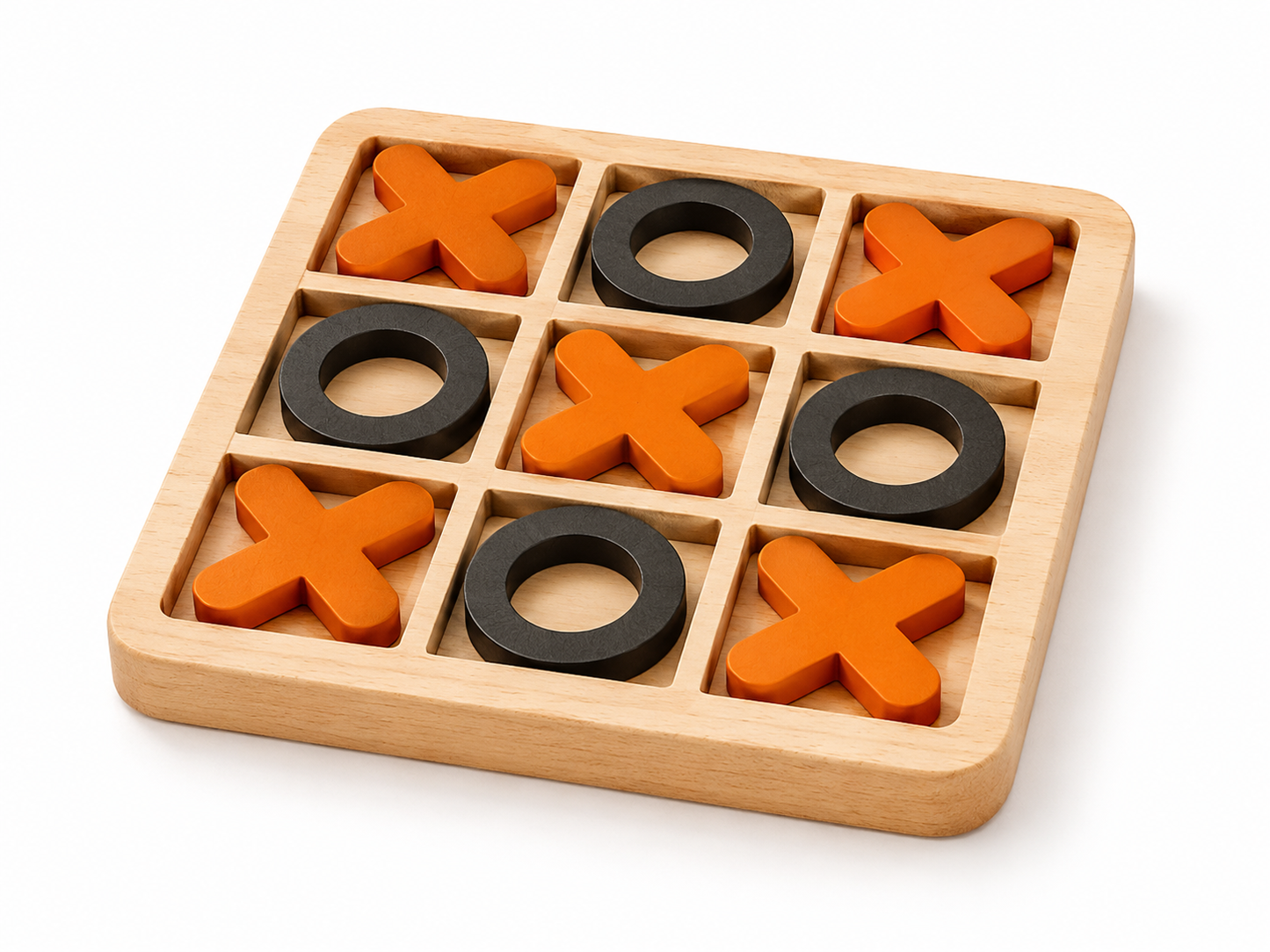 Wooden Tic Tac Toe Game